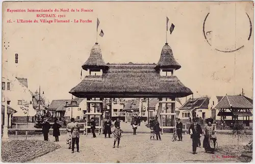 Roubaix Exposition internationale du Nord de la France - Village Flamand 1911
