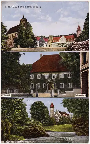 Itzehoe 3 Bild: Schloß Breitenberg, Prinzenhof und Breitenburger Schloß 1916