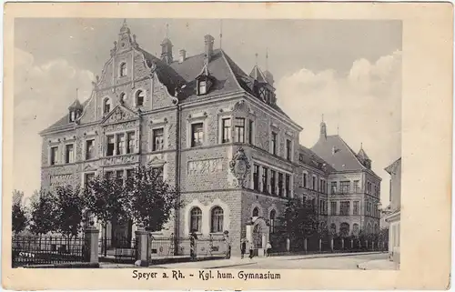 Speyer Partie am Kgl. hum. Gymnasium 1918