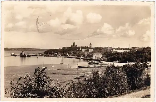 Mürwik-Flensburg Blick auf die Stadt 1938