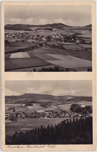 Deutsch Gabel Jablonné v Podještědí 2 Bild. Blick auf Stadt und Umland 1937