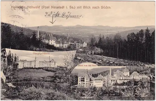 Hohwald (Sachsen) Hohwald Mehrbildkarte der Heilstätte 1914