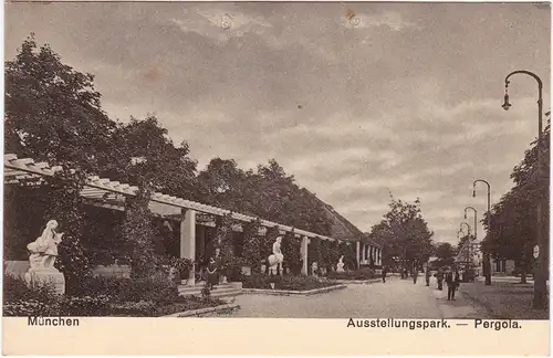 München Ausstellungspark - Pergola - Deutsche Gewerbeausstellung 1922