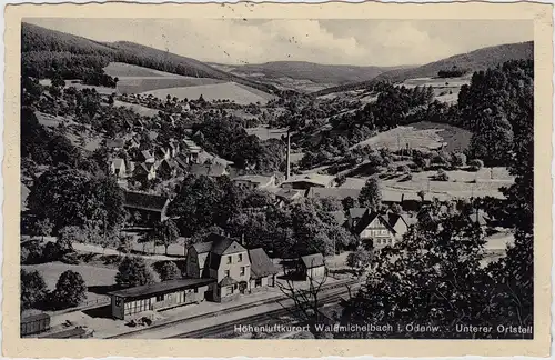 Wald-Michelbach Unterer Teil mit Bahnhof 1936