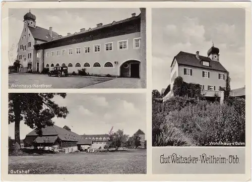 Weilheim (Oberbayern) 3 Bild Gut Waitzacker  1943