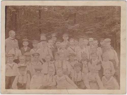 Moritzburg Schulklasse - Ausflug nach Moritzburg 1915