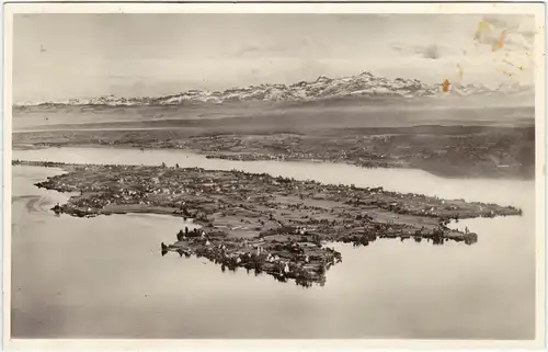 Luftbild Ansichtskarte Reichenau (Bodensee) Insel Reichenau 1952