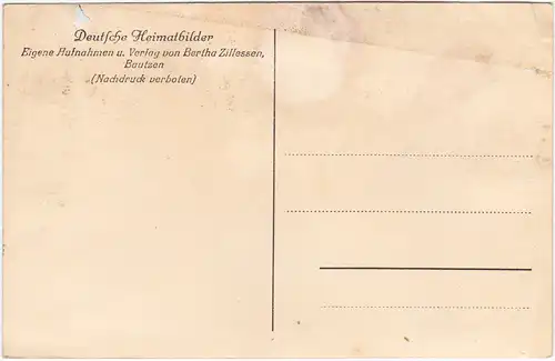 Wilthen Oberlausitz Blick von Blumental auf den Mönchswalder Berg 1928