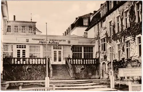 Bansin Heringsdorf Usedom  FDGB-Erholungsheim Aufbau  Vorpommern Greifswald 1960