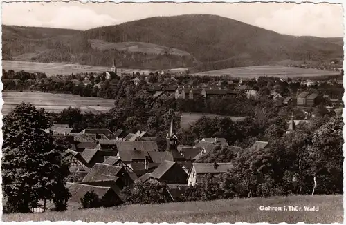 Ansichtskarte  Gehren (Thüringen) Panorama 1962