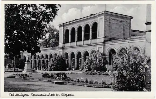 Ansichtskarte Bad Kissingen Konversationshaus im Kurgarten 1957