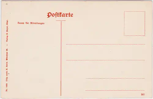 Ettal Gruß aus... - Kloster b Untergammergau Garmisch Partenkirchen 1920