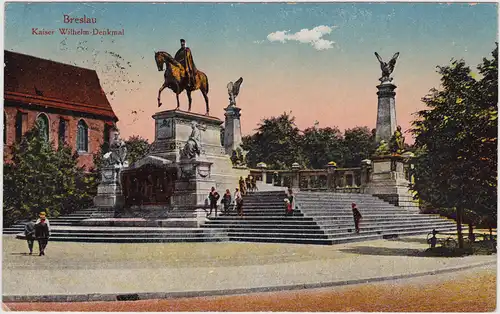 Breslau Wrocław Kaiser-Wilhelm-Denkmal 1924