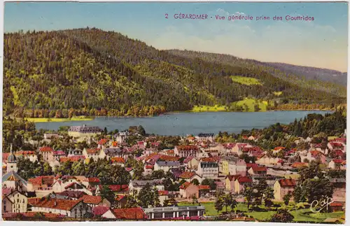 Gerdsee Gérardmer Panorama Ansichtskarte Vosges Vogesen CPA 1920