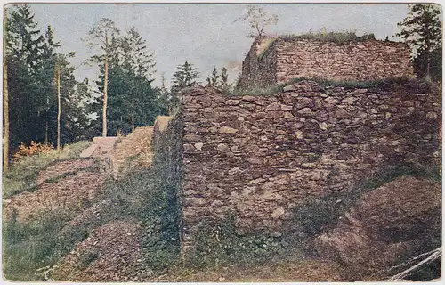 Alttabor Sezimovo Ústí Burg Kozí Hrádek Südböhmen Bohemia 1922
