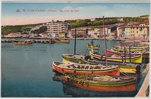 Cassis Un coin du Port 1928