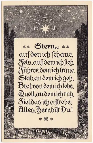 Liedkarten: Jesus- Stern auf den ich Schaue, Fels auf dem ich Steh.. 1828