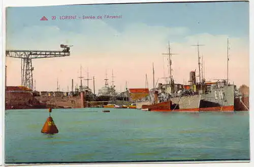 Lorient Lorient (An Oriant) Entrée de l Morbihan CPA Ansichtskarte 1916