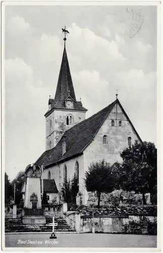 Bad Sachsa Kirche mit Denkmal 1941