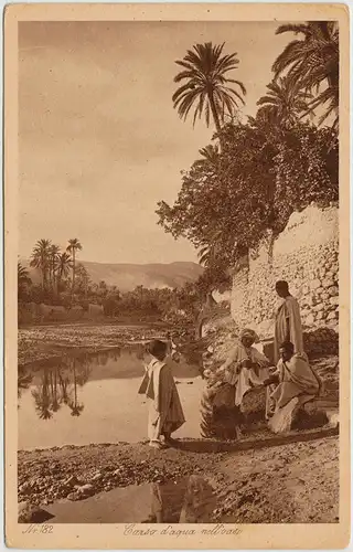  Corso d&#039;acqua nelle oasi 1928