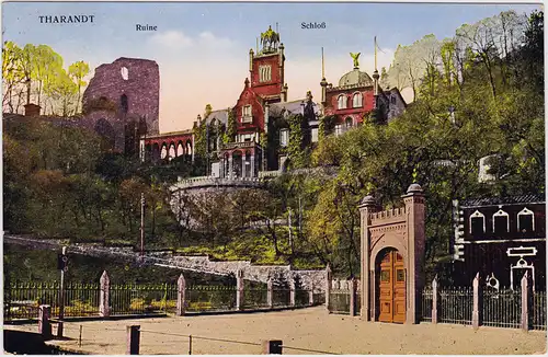 Tharandt Ruine und Schloß Ansichtskarte  1928