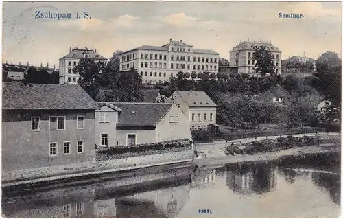 Zschopau Flusspartie und Seminar 1905
