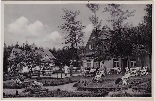 Griesbach-Schneeberg (Erzgebirge) Erholungsheim - Liegestühle 1931