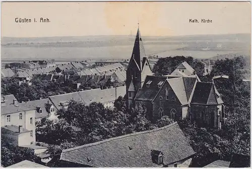 Güsten Blick über die Stadt 1914