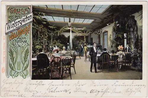 Walddorf (Kottmar) Wintergarten in Waldorf - am Kottmar 1904