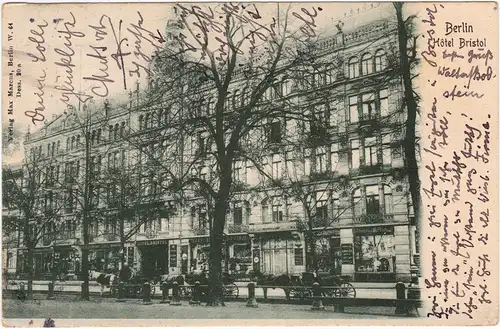 Mitte-Berlin Straßenpartie - Hotel Bristol 1903