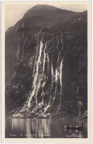 Geiranger  De syv søstre   More und Romsdal Norge Norway 1930