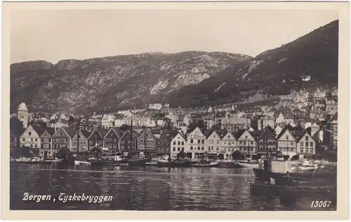 Bergen Bergen Stadt- Tyskebryggen 1929