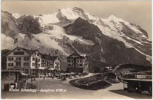 Lauterbrunnen Kleine Scheidegg mit Jungrau 4166m 1930