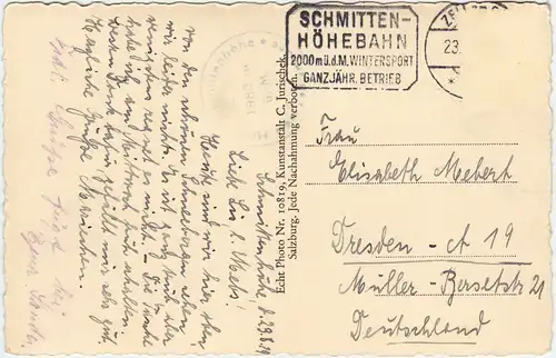 Zell am See Bauden - Schmittenhöhe 1929