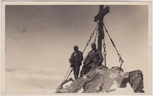 Zell am See Bergsteiger - Großglockner Gipfelkreuz 1928