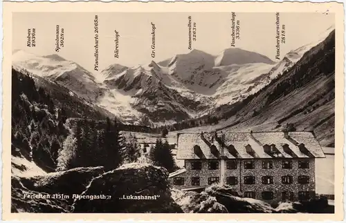Fusch an der Großglocknerstraße Ferleiten  - Alpengasthof Lukashansl 1932