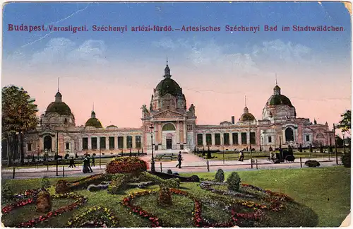 Budapest Bad im Stadtwäldchen 1916