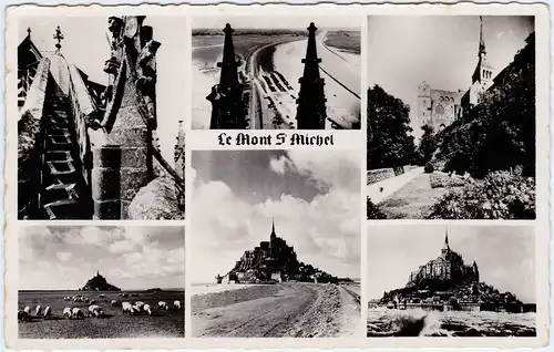 Mont-Saint-Michel Manche  Mehrbild Schafe und Detailbilder 1957