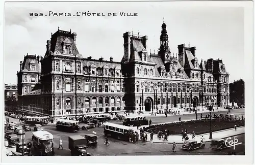 CPA Postcard Paris Partie am Rathaus  (L´Hotel de Ville) 1960