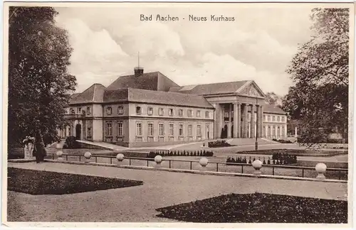 Ansichtskarte Aachen Partie am Neuen Kurhaus 1926