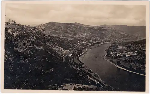 Aussig Ústí nad Labem (Ustji, Ustjiss) Blick auf die Stadt 1955