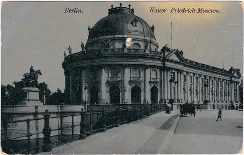 Mitte Berlin Straßenpartie am Kaiser Friedrich Museum 1915