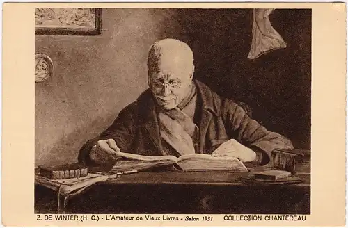  Z. De Winter - L'Amateur de Vieux Livres Salon 1931