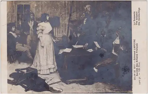 Edmond Lapeyre - La Suspecte Cpa Ansichtskarte  1911
