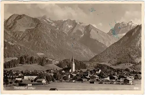 Oberstdorf (Allgäu) Panorama 1951