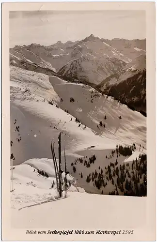 Oberjoch-Bad Hindelang Blick vom Iselgipfel 1889 zum Hochvogel 2595 1953