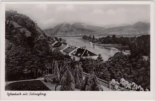 Rolandseck-Remagen Rolandseck mit Siebengebirge 1953