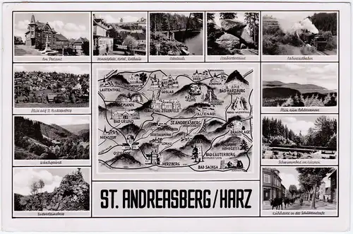 Sankt Andreasberg Mehrbildkarte 1952