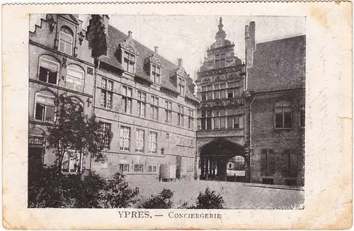 Ypern Ieper / Ypres Conciergerie  Ansichtskarte CPA1915