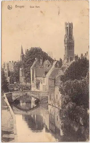 Brügge Brugge / Bruges Qai Vert 1916